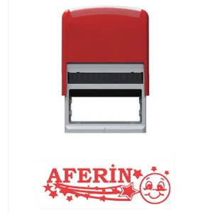 Baskı Life Aferin Öğretmen Kaşesi Kırmızı