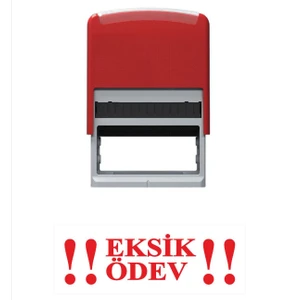 Baskı Life Eksik Ödev Öğretmen Kaşesi Kırmızı
