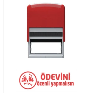 Baskı Life Ödevini Özenli Yapmalısın Öğretmen Kaşesi Kırmızı