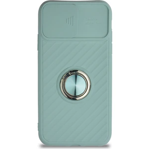 Case World Caseworld Apple iPhone 11 Kapak Kamera Korumalı Yüzüklü Pastel Silikon Kılıf - Turkuaz