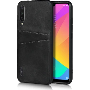Pu Deri Pc Xiaomi Mi CC9E / Mi A3 Için Telefon Kılıfı - Siyah (Yurt Dışından)