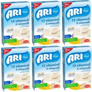 Arı Mama Arı mama 12 Vitaminli 6 Mineralli Sütlü Pirinçli 250GR x 6'lı