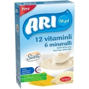 Arı Mama Arı mama 12 Vitaminli 6 Mineralli Sütlü Pirinçli 250GR x 12'li