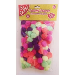 Fosforlu Ponpon 2cm 100'LÜ Paket