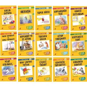 1. Sınıflar Için 15’ Li Hikaye Seti + Kitap Okuma Not Defteri