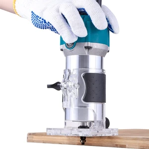 Germany 2200 W 6 Kademe Devir Ayarlı Formika Traşlama El Tipi Freze Makinası Pens 6mm + Yedek Kömür