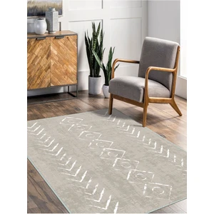 Iskandinav Kilim Desenli Halı, Dokuma Taban Dekoratif Şönil Halı