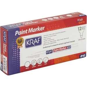 810 Paint Markör Kalem Beyaz 12'li