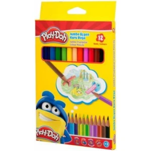 Playdoh Play-Doh 12 Renk Jumbo Üçgen Kuru Boya