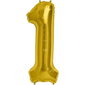 Organizasyon Pazarı Rakam Folyo Balon Gold 1 40 cm 16 Inç