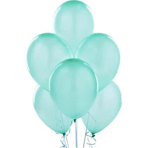 Organizasyon Pazarı 12 Inç Su (Mint) Yeşili Renk Dekorasyon Balonu 10 Lu Paket