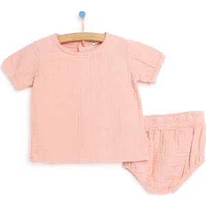 HelloBaby Yenidoğan Müslin Tshirt-Şort