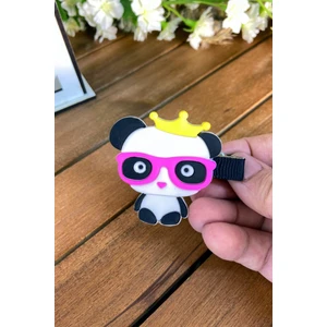 Şubu Tasarım Tekli Büyük Figürlü Pens Toka Pembe SBT486