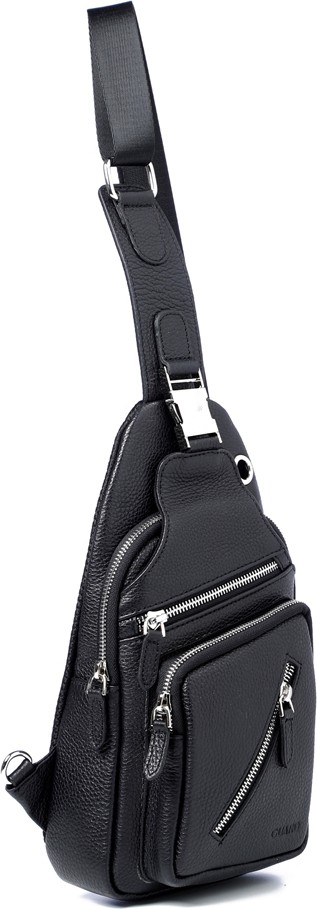 Guard Erkek Bel Çantası 616 Guard Deri Body Bag Siyah görsel 2