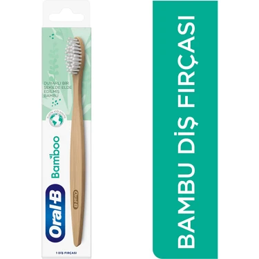 Oral-B Bambu Diş Fırçası Derin Temizlik Sağlayan Orta Sert Kıllarla 1