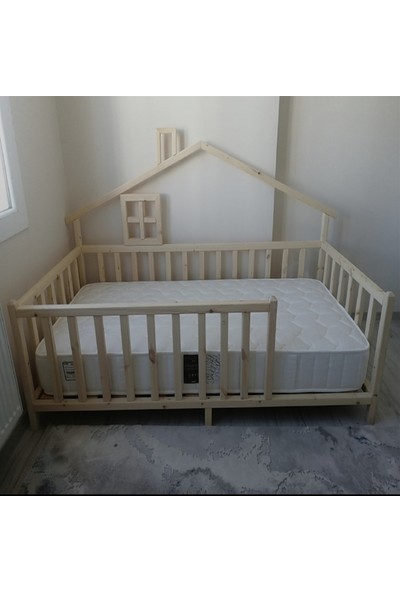 Masal Montessori Bebek ve Çocuk Karyolası 90x190 Yatak Uyumlu