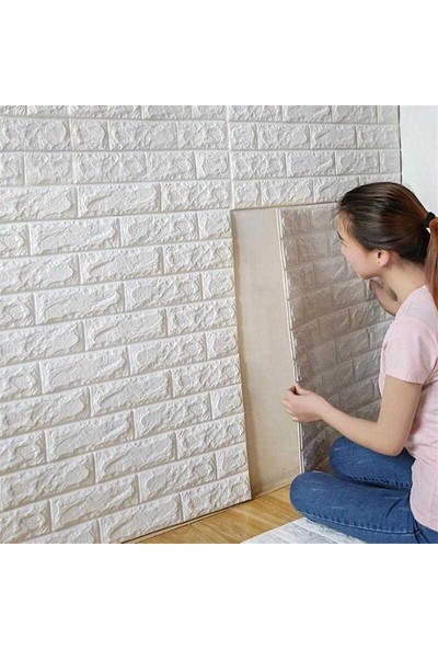 Renkli Duvarlar 12 Renk Seçenekli Yapışkanlı Panel Duvar Kaplama - Duvar Kağıdı