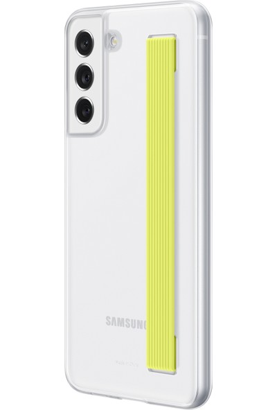 Samsung Galaxy S21 Fe Clear Strap Kılıf - Beyaz -EF-XG990CWEGWW
