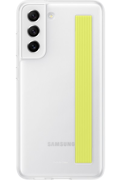 Samsung Galaxy S21 Fe Clear Strap Kılıf - Beyaz -EF-XG990CWEGWW