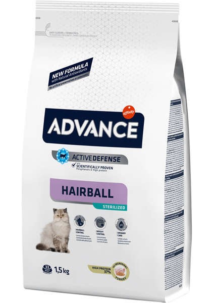 Sterilised Hairball Kısırlaştırılmış Hindi Etli Kedi Maması 1,5 kg