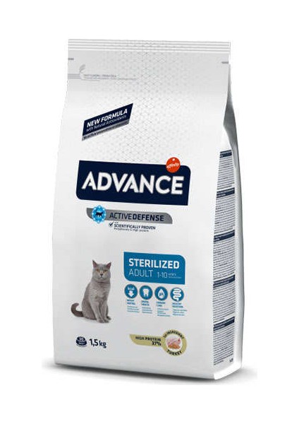 Sterilized Kısırlaştırılmış Hindili Kedi Maması 1,5 kg