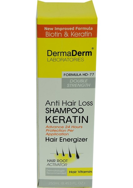 Saç Keratin Biotin ve Vitaminli Şampuan 250 ml