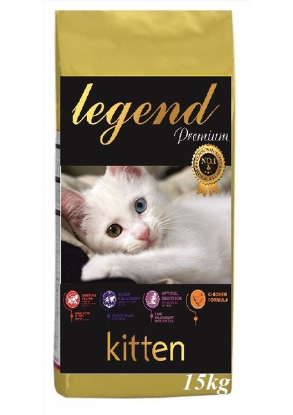 Gold Kitten Düşük Tahıllı Tavuklu ve Balıklı Yavru Kedi Maması 15 kg (Gdo Içermez) Yavru Kedi Maması