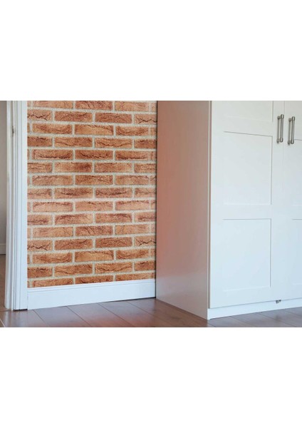 446-2158 Tuğla Desen Kendinden Yapışkanlı Folyo (45CM x 2mt)