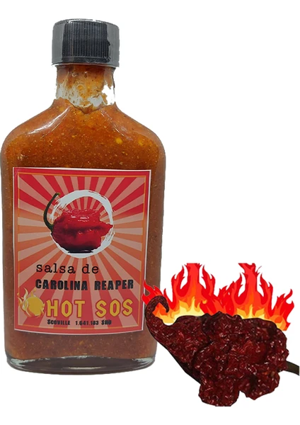 Hot Sos 200 ml Fermente Carolina Reaper Biberi Sosu Bire Bir Orginal Ürün 168.7000 Scovile