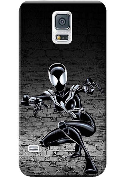 Samsung Galaxy S5 Mini Kılıf SM-G800 Desen Baskılı Silikon Kapak Spider Girl STK:608