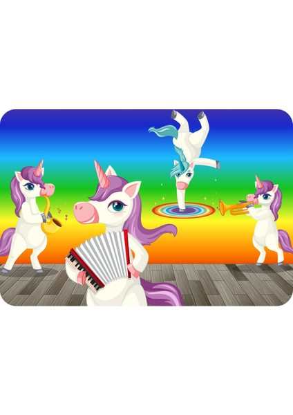 Güven Serigrafi Unicorn Model4 108 Parça Ahşap Çocuk Puzzle Yapboz