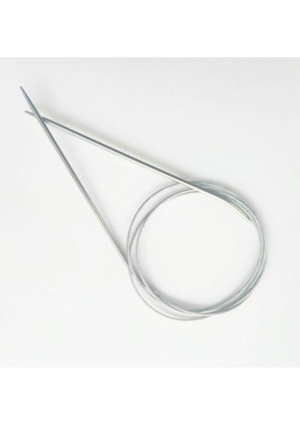 Çelik Telli Misinalı Şiş 100 cm 2,5 mm Örgü Şişi