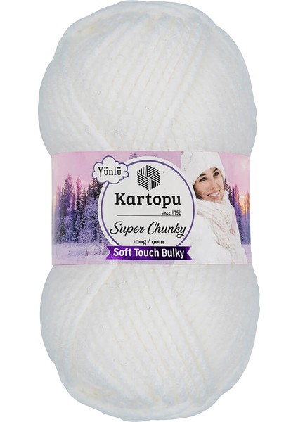 Super Chunky Kalın Kışlık El Örgü Ipliği 100 gr K010