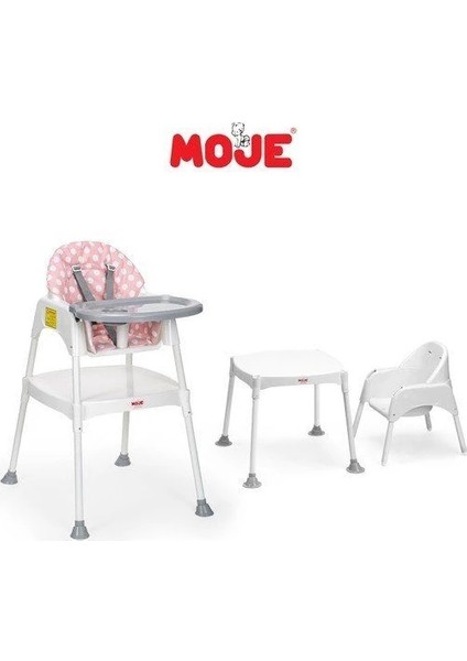 Mama Sandalyesi Kılıflı Set - Pembe