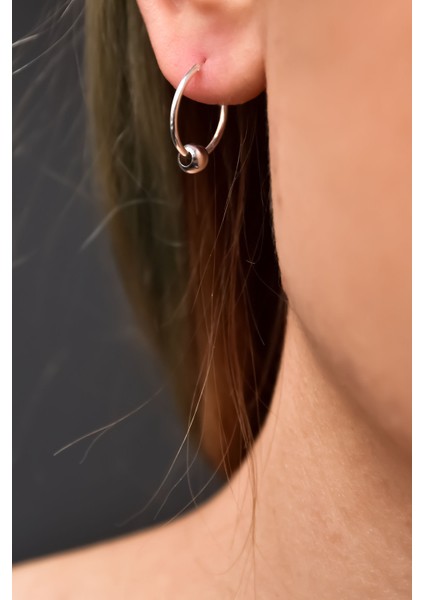 925 Ayar Gümüş Rodyum Kaplama Tek Toplu Halka Küpe fiyatları