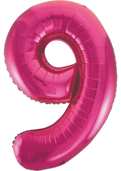 9 Rakam Pembe Folyo Balon 40 cm fiyatları