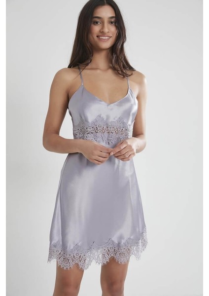 Saten Kadın Gecelik 685 Royal