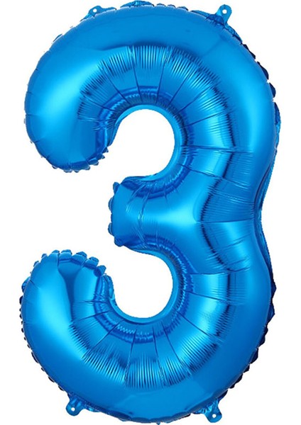 3 Rakam Mavi Folyo Balon 40 cm fiyatları