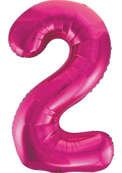 2 Rakam Pembe Folyo Balon 40 cm fiyatları