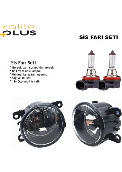 Citroen C Elysse 2014 Model Sis Farı Seti Sarı Işık Sis Far Seti fiyatları