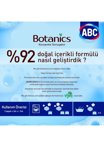 Botanıcs Konsantre Yumuşatıcı Nisan Yağmuru 1440 ml x 4