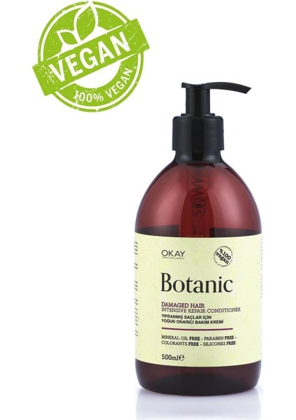 Botanic Yıpranma Onarıcı Vegan Saç Kremi 500 Ml.