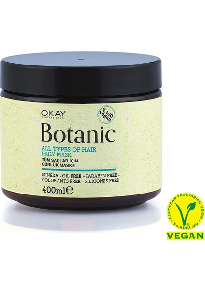 Botanic Tüm Saçlar Için Günlük Maske 400 ml