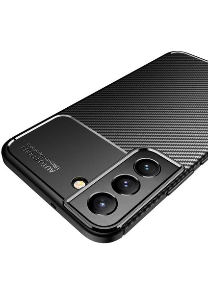 Casestreet Samsung Galaxy S22 Plus Kılıf Negro Karbon Dizayn+Full Ekran Koruyucu Lacivert modelleri