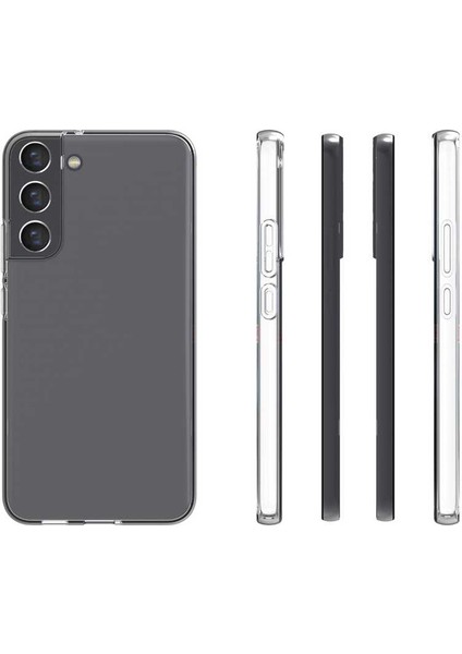 Samsung Galaxy S22 Plus Kılıf Süper Silikon Renksiz Korumalı + Full Ekran Koruyucu fiyatları
