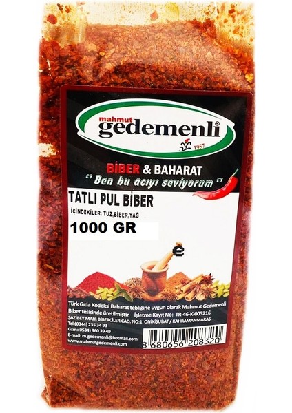 Tatlı Pul Biber 1kg