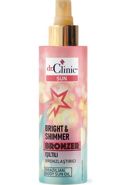 Dr. Clinic  Güneşe Karşı Işıltılı Bronzlaştırıcı Sprey 150 ml