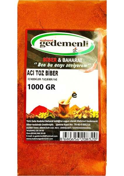 Acı Toz Biber 1 kg