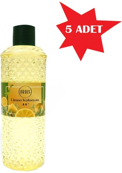 KOLONYA 400 ML LİMON ORBİS 5 ADET