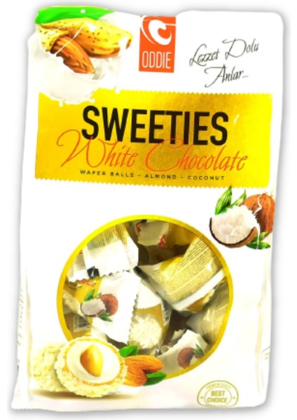 Oddıe Sweetıes Çikolata Hindistan Cevizli Bademli Gofret 250 gr